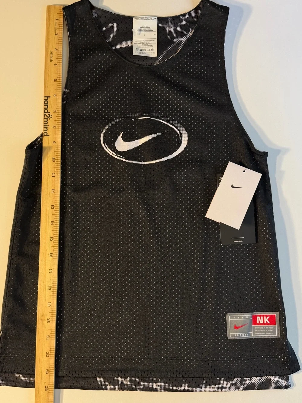 NWT Nike | Kids’ Culture Of Basketball Reversible Jersey Tank White Black Swoosh